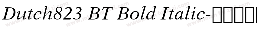 Dutch823 BT Bold Italic字体转换